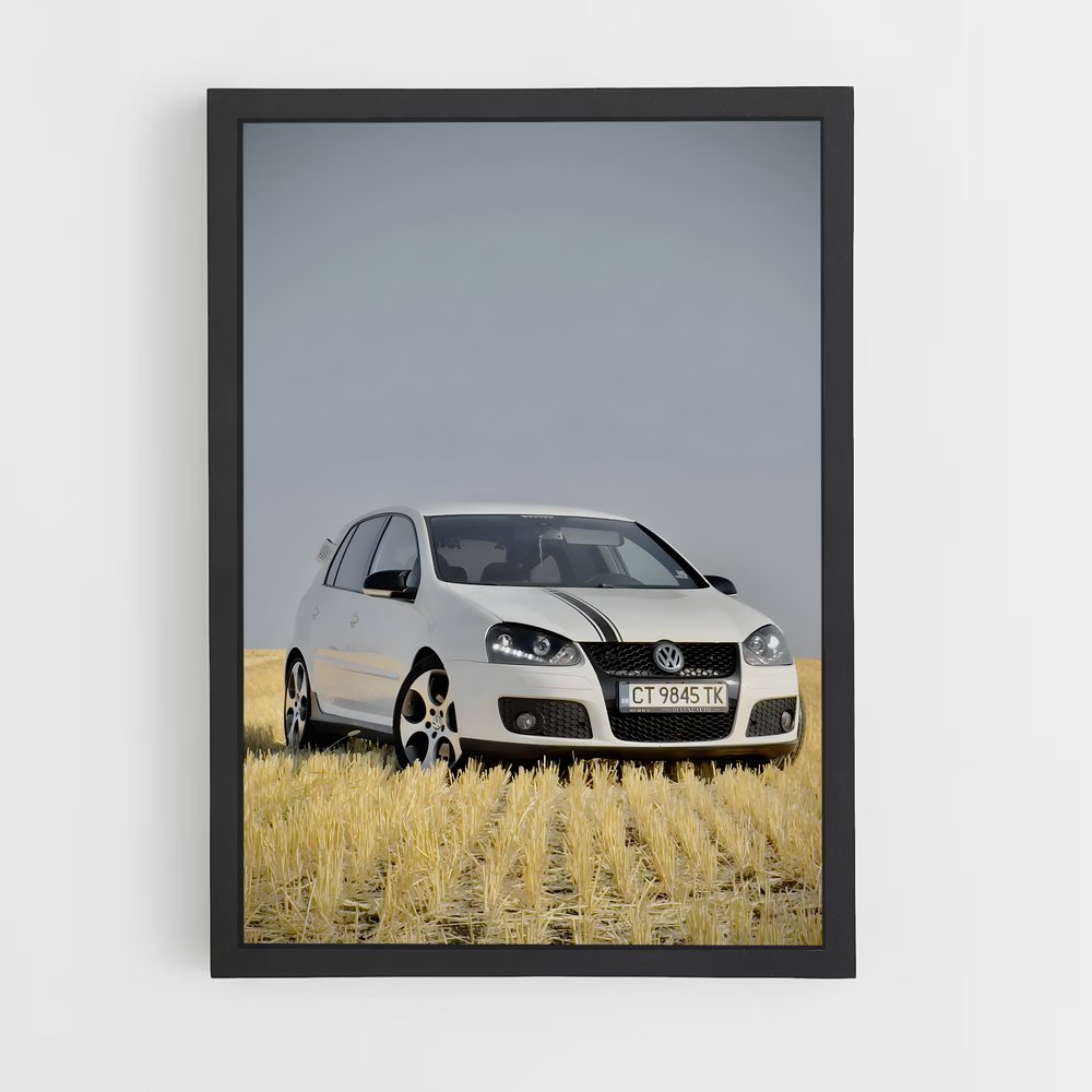 Poster GTI dans les Blés – affiche Volkswagen (vue 2)